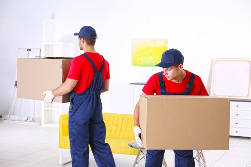 Removal team preparing for a Shepherds Bush home move