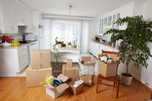 Loading commercial furniture for a Shepherds Bush office move