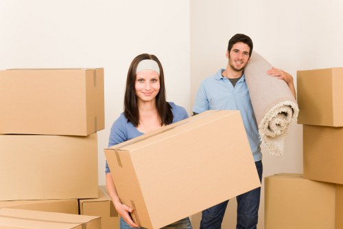 Preparing office furniture and boxes for a move near Shepherds Bush
