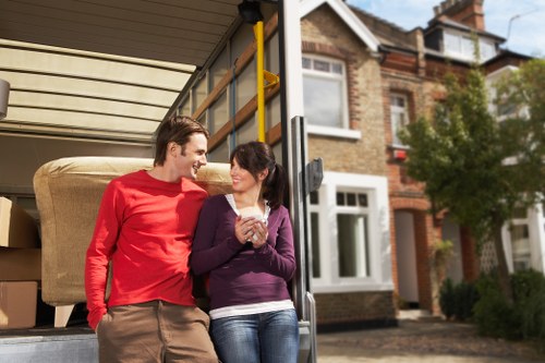 Packing and transport support for office equipment in West London