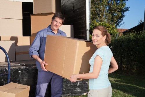 Local removals team helping with access and loading in Shepherds Bush
